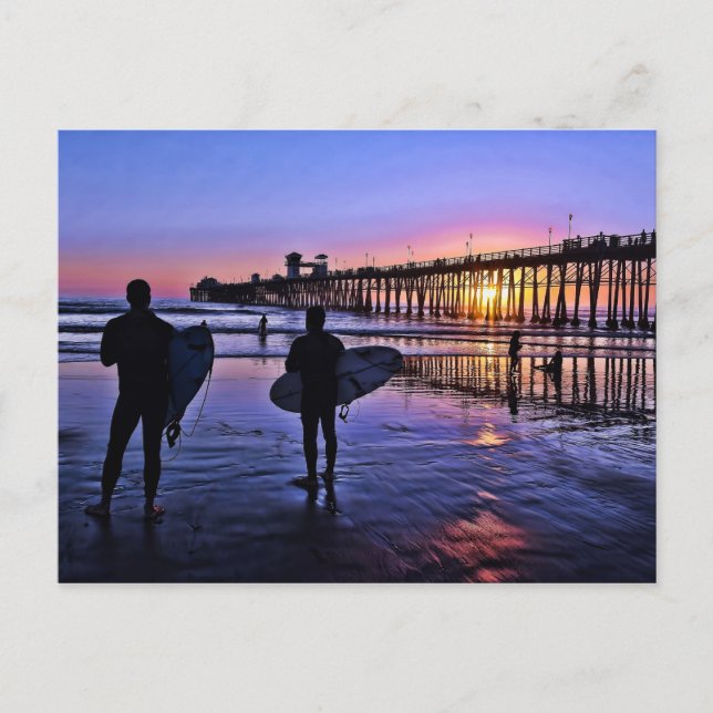 Carte postale Sunset de Californie du Sud (Devant)