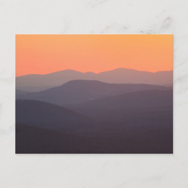Carte Postale Sunset de la forêt nationale de White Mountain (Devant)