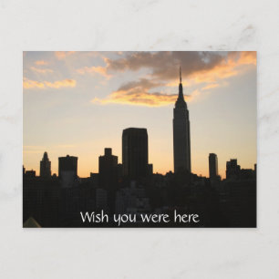 Carte Postale Sunset de New York