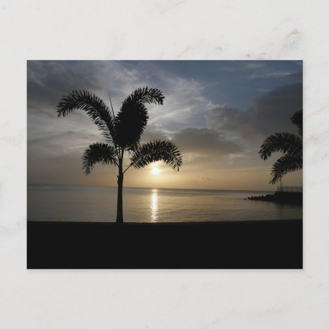 Carte Postale Sunset Dominica Nature Isle (Devant)