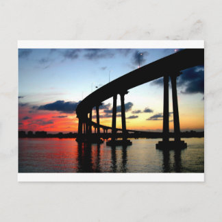 Carte Postale Sunset du pont de San Diego