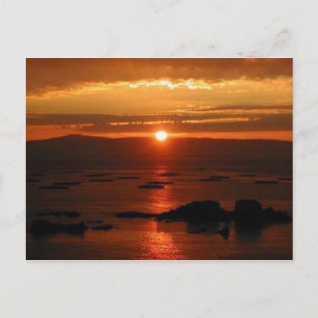 Carte Postale Sunset Espagne (Devant)