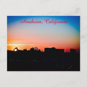 Carte Postale Sunset in Anaheim