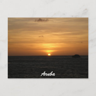 Carte Postale Sunset in Aruba