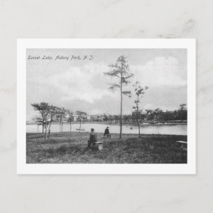 Carte Postale Sunset Lake, Asbury Park, New Jersey Vintage