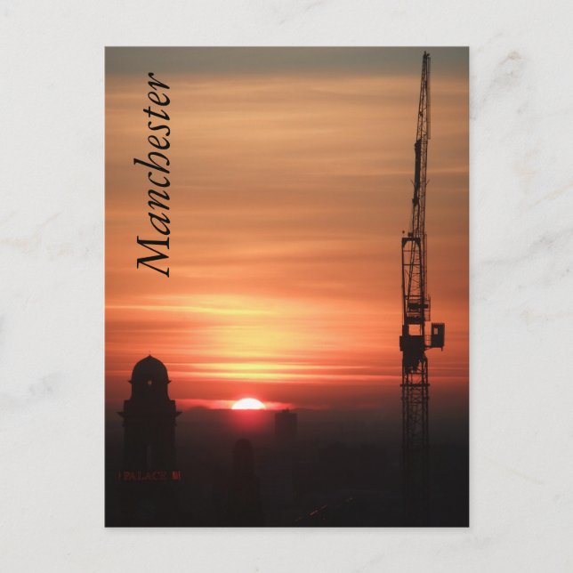 Carte Postale Sunset Manchester (Devant)