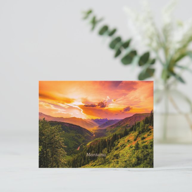 Carte Postale Sunset Montana (Debout devant)
