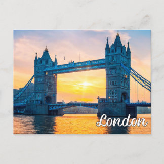 Carte Postale Sunset Over London, Angleterre, Royaume-Uni