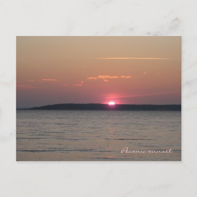 Carte postale Sunset Peconic (Devant)