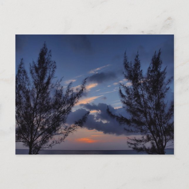 Carte Postale Sunset Seven Mile Beach Îles Cayman (Devant)