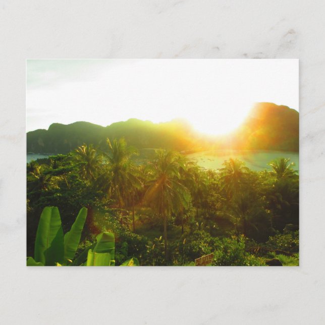 Carte postale Sunset Thaïlande (Devant)