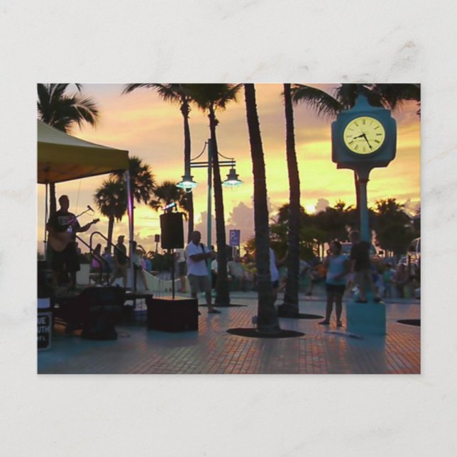 Carte postale Sunset - Times Carré Fort Myers Beac (Devant)