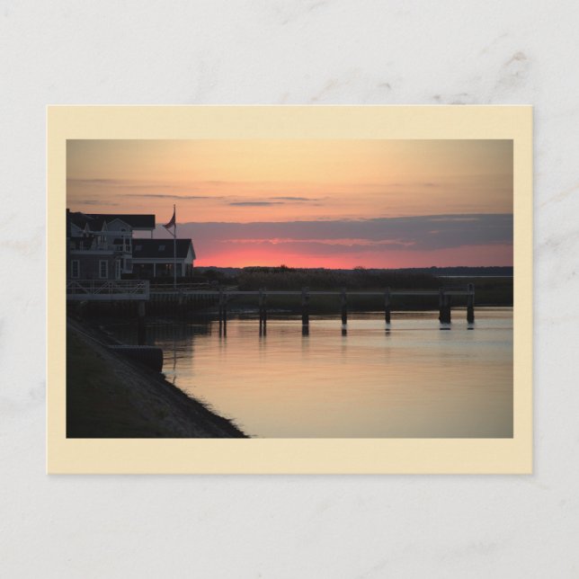 Carte postale Sunset Waterscape Photo (Devant)