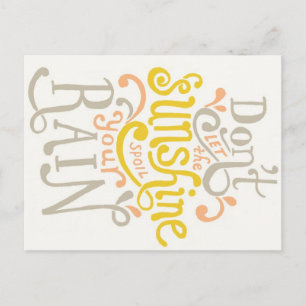 Carte postale Sunshine & Rain