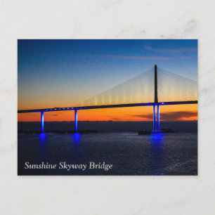 Carte Postale Sunshine Skyway Bridge, Floride Sunset