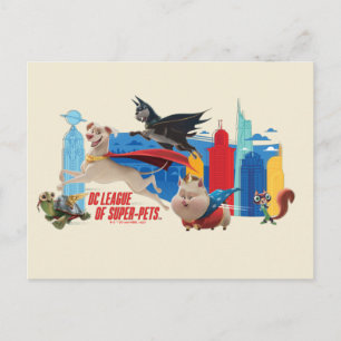 Carte Postale Super-Animaux patrouillant Metropolis