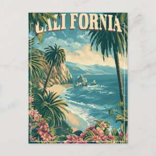 Carte Postale Super avec Retro California