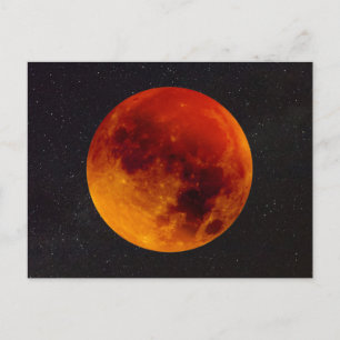 Carte Postale Super Blood Moon Eclipse 2019