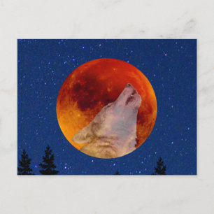 Carte Postale Super Blood Wolf Moon 2019