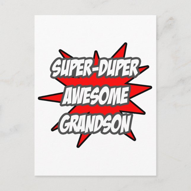 Carte Postale Super Duper Awesome Grand (Devant)