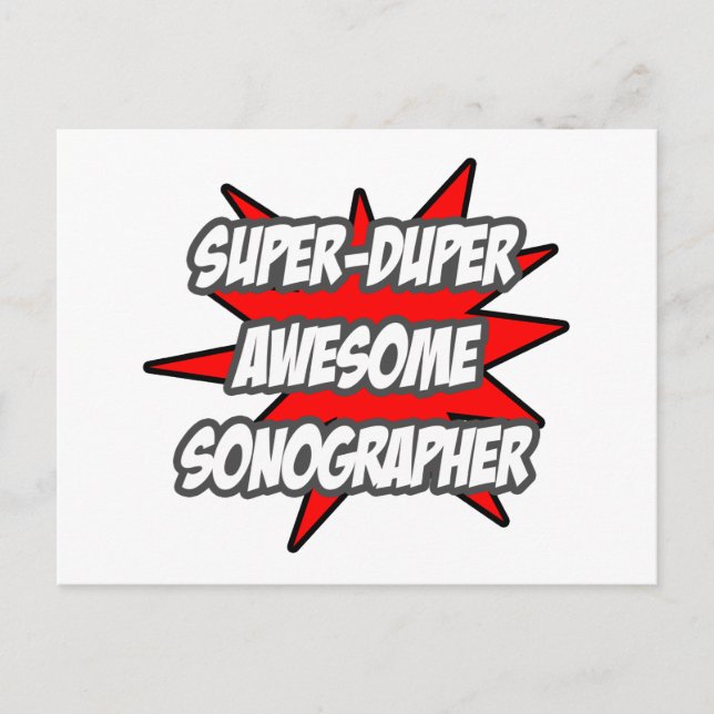 Carte Postale Super Duper Sonographe génial (Devant)
