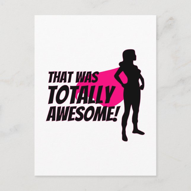 Carte Postale Super Héros Woman Power (Devant)