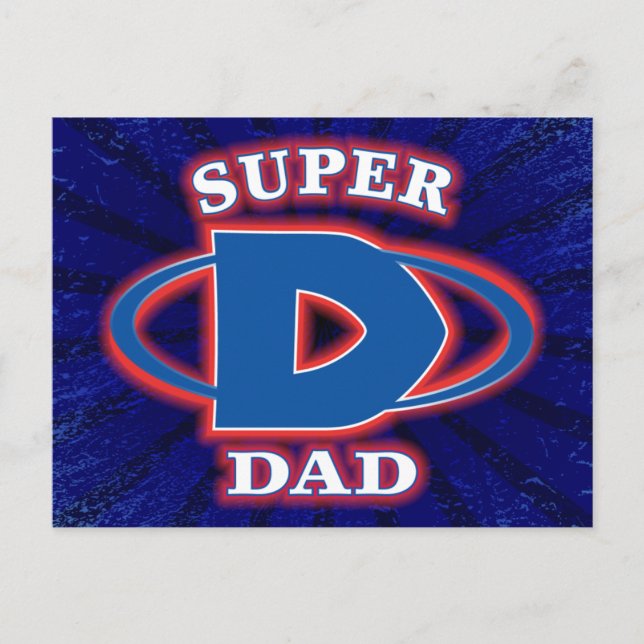 Carte postale Super Papa (Devant)
