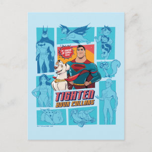 Carte Postale Super Pets & Justice League - Tighten Your Collars