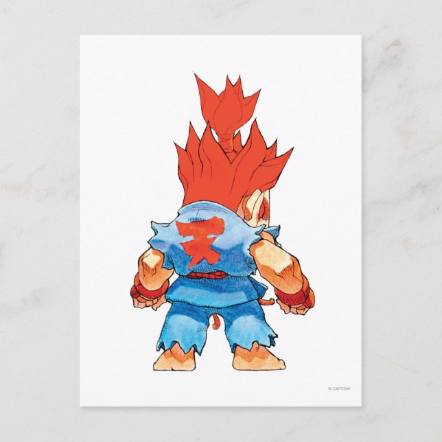 Carte Postale Super Puzzle Fighter II Turbo Akuma (Devant)