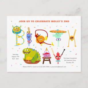 Carte Postale Super simple Anniversaire de Rhymington