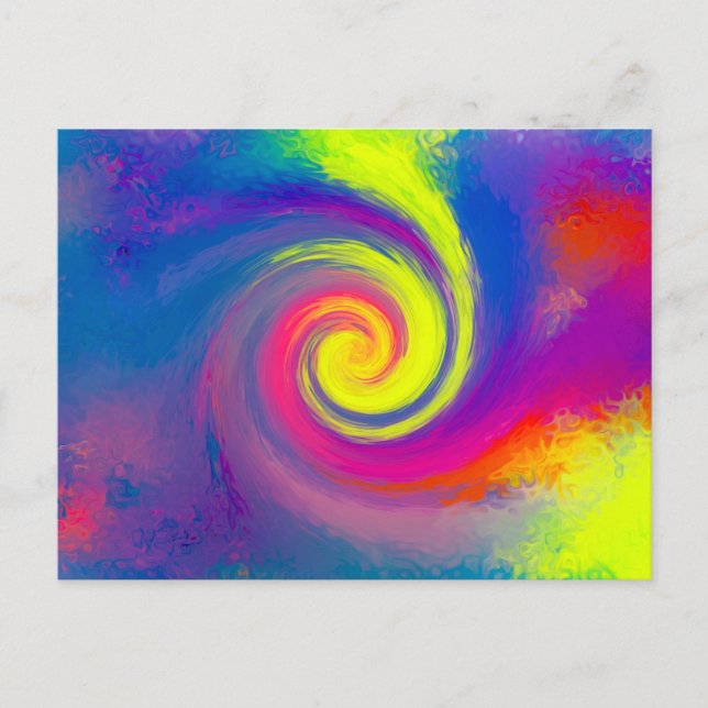 Carte Postale Super spirale spirale Abstraite (Devant)