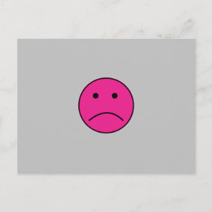 CARTE POSTALE SUPER TRISTE ROSE CHAUD SENTIMENTS DE VISAGE CONFO