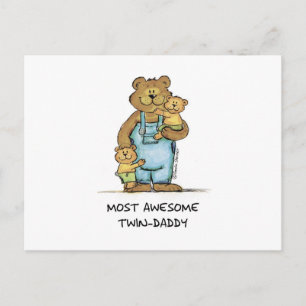 Carte Postale Super Twin Daddy