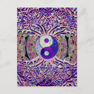 Carte Postale Super Yin Yang Tree