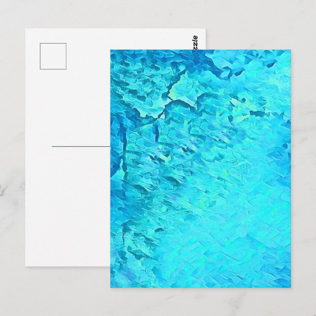 Carte Postale Superbe aquarelle Tropical Ocean Theme Design (Devant / Derrière)