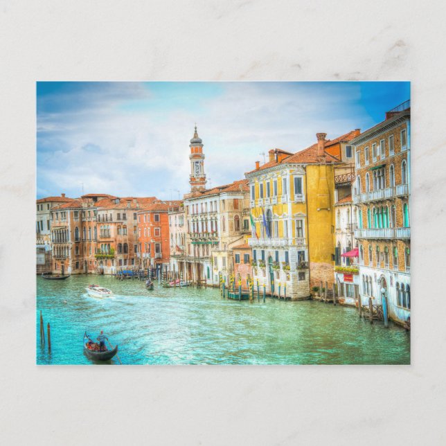 Carte Postale Superbe Canal Grande Venise Cadeaux photo, photo (Devant)