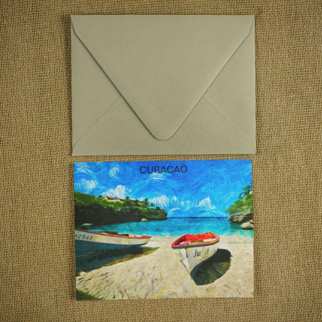 Carte Postale Superbe Curacao Paysage Des Îles Tropicales (curacao tropical island travel postcard)