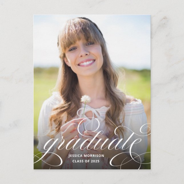 Carte Postale Superbe photo avec superposition de calligraphie p (Devant)