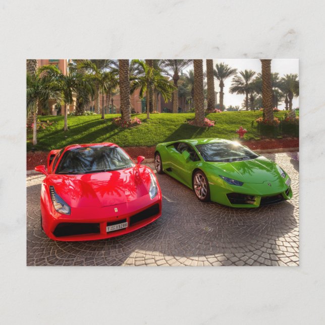 Carte Postale SuperCars de Dubaï (Devant)