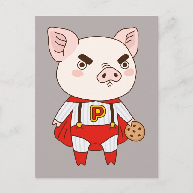 Carte Postale Superduper Piggy (Devant)