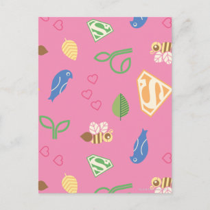 Carte Postale Supergirl Birds & Bees Pink