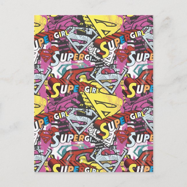Carte Postale Supergirl Comic Capteurs Motif 4 (Devant)
