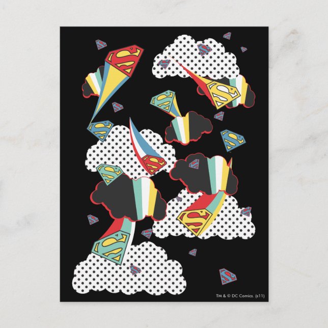 Carte Postale Supergirl Crazy Sky (Devant)