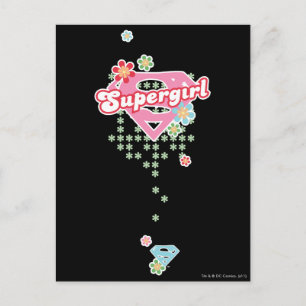 Carte Postale Supergirl Flower Madness