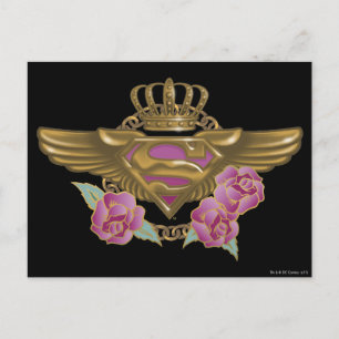 Carte Postale Supergirl Golden Wings