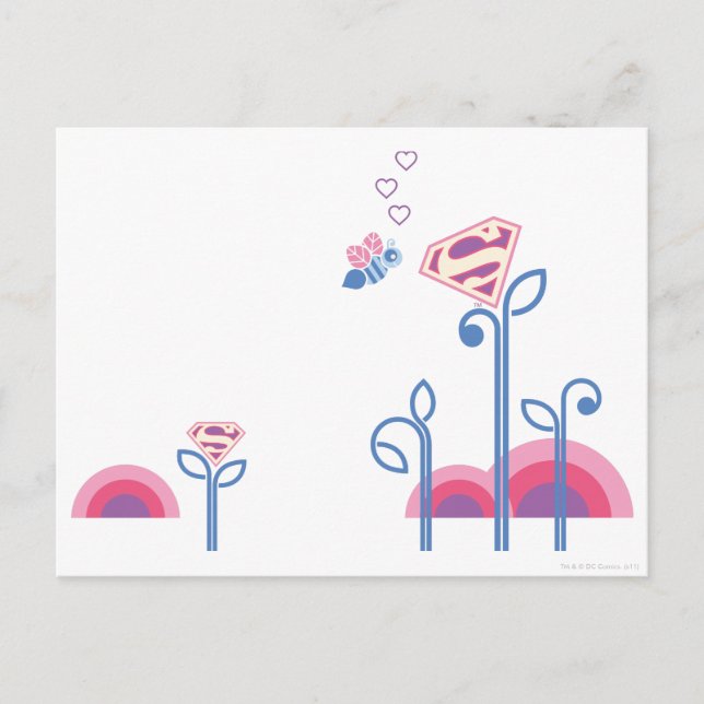 Carte Postale Supergirl Love Bee (Devant)