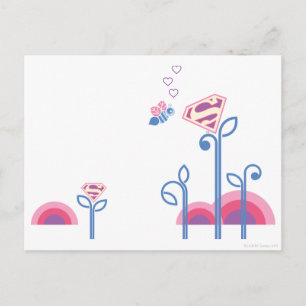 Carte Postale Supergirl Love Bee