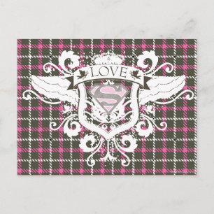 Carte Postale Supergirl Love Crest