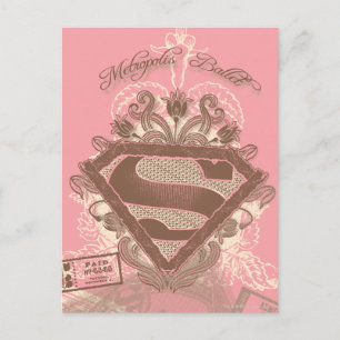 Carte Postale Supergirl Metropolis Ballet rose