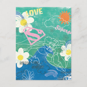 Carte Postale Supergirl Partagez votre esprit et votre amour